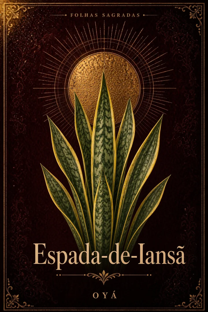 Arte de Espada-de-Iansã da edição Folhas Sagradas